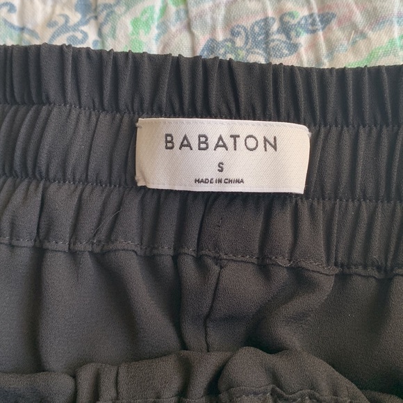 BABATON | black cropped wide-legged culotte pants - Picture 10 of 12